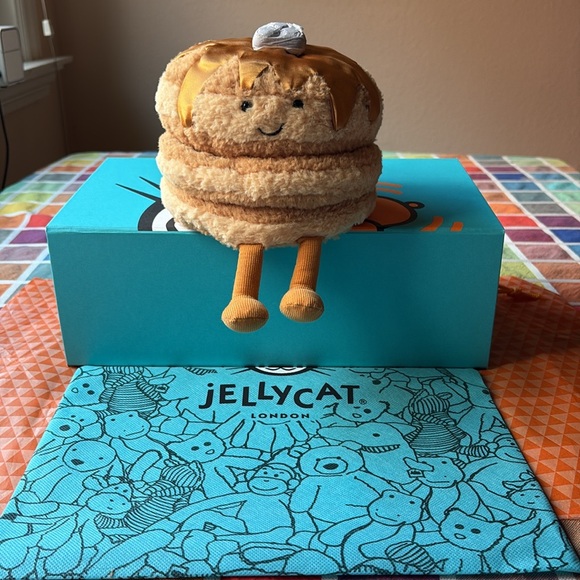 🥞🫐🥞 JELLYCAT AMUSEABLES FRAN PANCAKES 🥞🫐🥞 NWT 🥞🫐🥞
